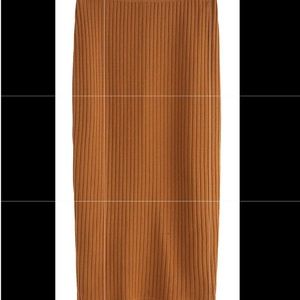 Cognac pencil skirt, xl (but fits like a m/l)